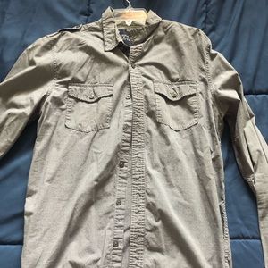 American Eagle Vintage Fit Gray Dress Shirt